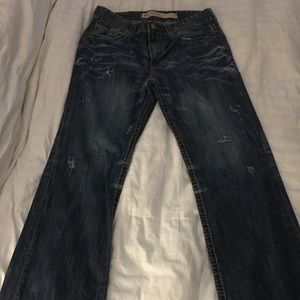Big Star Jeans size 36w 32L. Distressed look.